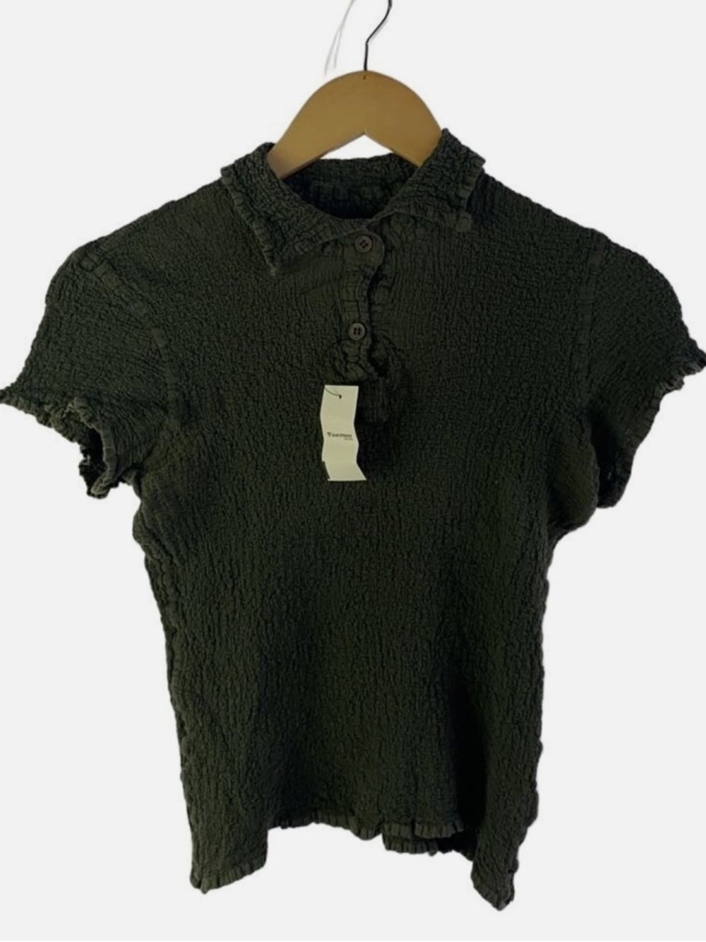 Issey Miyake ME cauliflower polo top